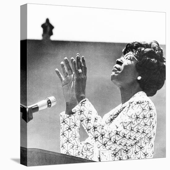 Democratic Presidential Candidate Shirley Chisholm Addresses Students at Cal State at Long Beach-null-Stretched Canvas