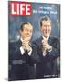 Democratic Primary Winners, Pres Candidate Hubert Humphrey and VP Edmund Muskie, September 6, 1968-Lee Balterman-Mounted Photographic Print
