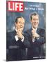 Democratic Primary Winners, Pres Candidate Hubert Humphrey and VP Edmund Muskie, September 6, 1968-Lee Balterman-Mounted Photographic Print