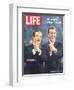 Democratic Primary Winners, Pres Candidate Hubert Humphrey and VP Edmund Muskie, September 6, 1968-Lee Balterman-Framed Photographic Print