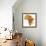 Democratic Republic of Congo on Actual Map of Africa-michal812-Framed Premium Giclee Print displayed on a wall