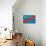 Democratic Republic of The Congo Flag Design with Wood Patterning - Flags of the World Series-Philippe Hugonnard-Stretched Canvas displayed on a wall