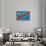 Democratic Republic of The Congo Flag Design with Wood Patterning - Flags of the World Series-Philippe Hugonnard-Stretched Canvas displayed on a wall