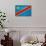 Democratic Republic of The Congo Flag Design with Wood Patterning - Flags of the World Series-Philippe Hugonnard-Art Print displayed on a wall