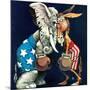 "Democrats vs. Republicans," July/Aug 1980-BB Sams-Mounted Giclee Print