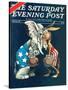 "Democrats vs. Republicans," Saturday Evening Post Cover, July/Aug 1980-BB Sams-Stretched Canvas