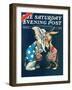 "Democrats vs. Republicans," Saturday Evening Post Cover, July/Aug 1980-BB Sams-Framed Premium Giclee Print