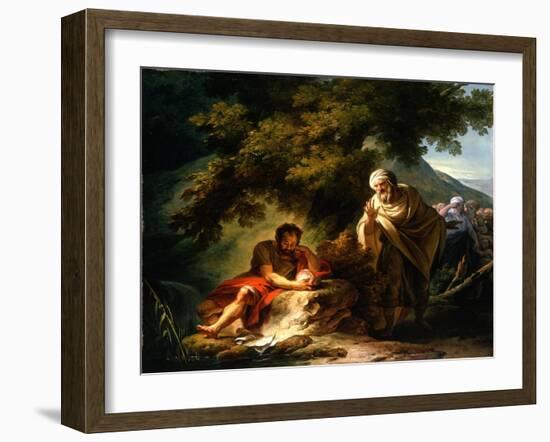 Democritus Among the Abderitans, c.1790-Francois Andre Vincent-Framed Giclee Print