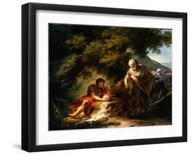 Democritus Among the Abderitans, c.1790-Francois Andre Vincent-Framed Giclee Print