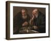 Democritus and Heraclitus by Hendrick Jansz Terbrugghen-Hendrick Jansz Terbrugghen-Framed Giclee Print