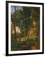 Democritus and the Abderites, 1841 (Oil on Canvas)-Jean Baptiste Camille Corot-Framed Premium Giclee Print