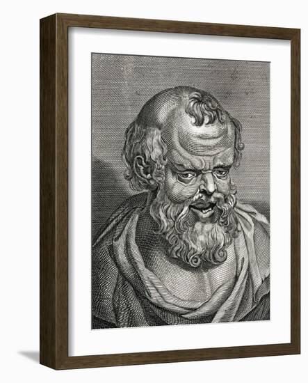 Democritus, Barlow, Rubens-null-Framed Art Print