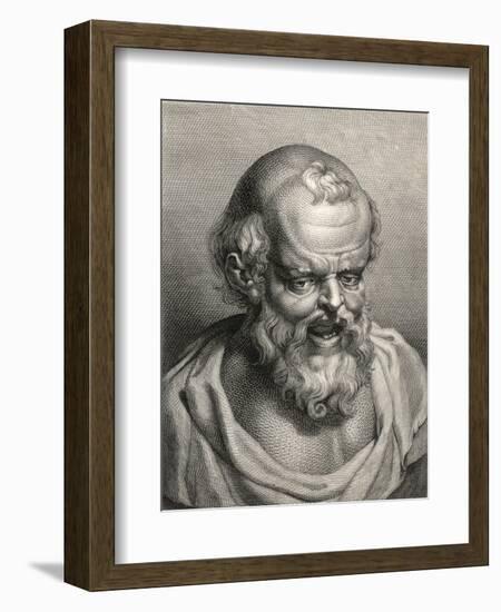Democritus Greek Philosopher-null-Framed Art Print