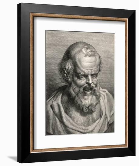 Democritus Greek Philosopher-null-Framed Art Print