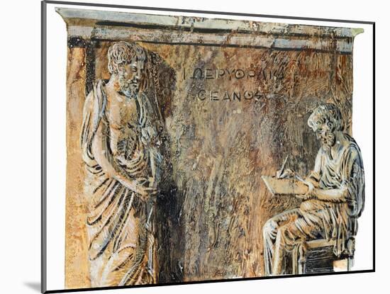 Democritus of Abdera (Abdera, 470 Bc-370 BC), Greek Philosopher, Founder of Atomistic School-null-Mounted Giclee Print