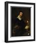 Democritus, or the Man with Globe-Diego Velazquez-Framed Art Print