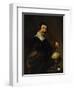 Democritus, or the Man with Globe-Diego Velazquez-Framed Art Print