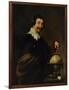 Democritus, or the Man with Globe-Diego Velazquez-Framed Art Print