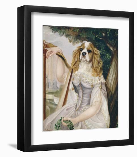 Demoiselle a la Lyre-Thierry Poncelet-Framed Premium Giclee Print