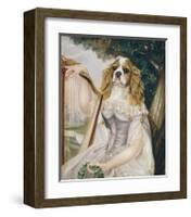 Demoiselle a la Lyre-Thierry Poncelet-Framed Premium Giclee Print