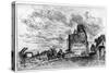 Demolition, C1840-1890-Johan Barthold Jongkind-Stretched Canvas