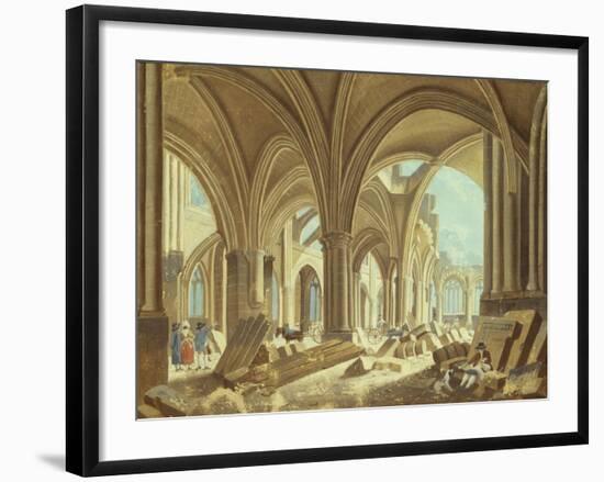 Démolition de Saint-Jean-en-Grève-Pierre-Antoine Demachy-Framed Giclee Print