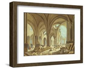 Démolition de Saint-Jean-en-Grève-Pierre-Antoine Demachy-Framed Giclee Print