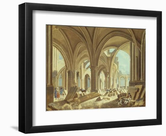 Démolition de Saint-Jean-en-Grève-Pierre-Antoine Demachy-Framed Giclee Print