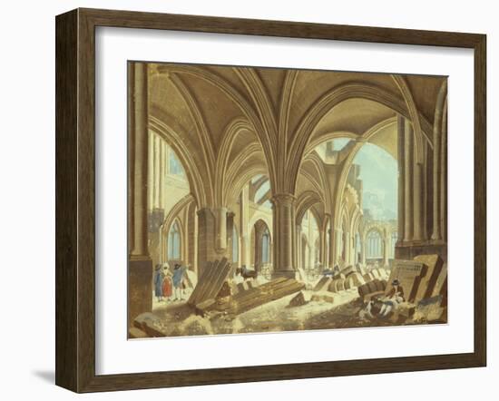 Démolition de Saint-Jean-en-Grève-Pierre-Antoine Demachy-Framed Giclee Print