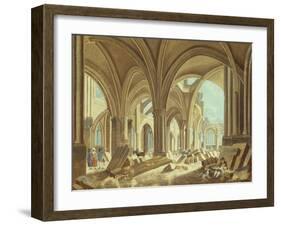 Démolition de Saint-Jean-en-Grève-Pierre-Antoine Demachy-Framed Giclee Print