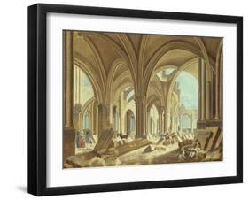 Démolition de Saint-Jean-en-Grève-Pierre-Antoine Demachy-Framed Giclee Print