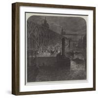 Demolition of Blackfriars Bridge-null-Framed Giclee Print