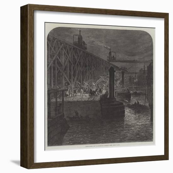 Demolition of Blackfriars Bridge-null-Framed Giclee Print