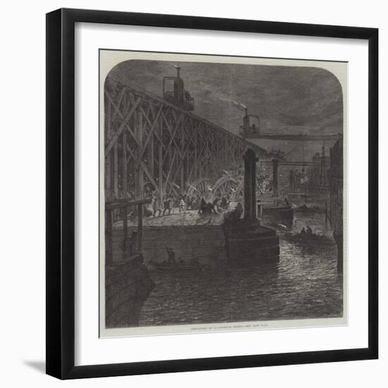 Demolition of Blackfriars Bridge-null-Framed Giclee Print