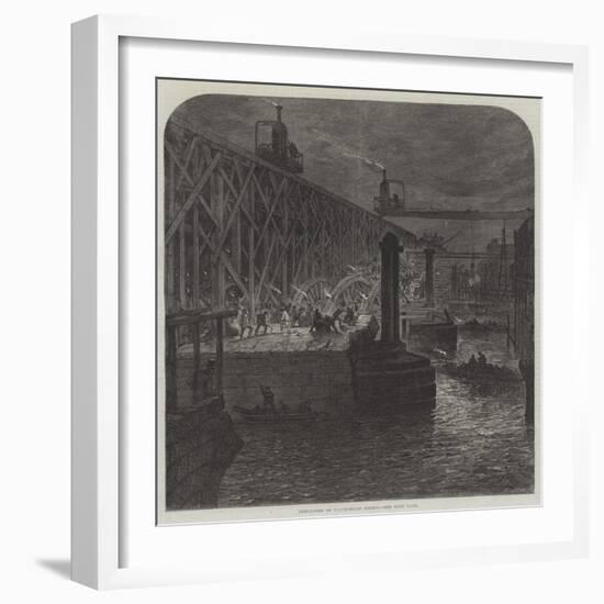 Demolition of Blackfriars Bridge-null-Framed Giclee Print