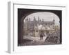 Demolition of Guildhall Chapel, London, 1820-Robert Blemmell Schnebbelie-Framed Giclee Print