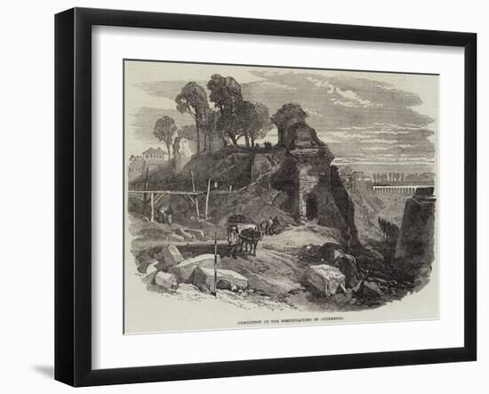 Demolition of the Fortifications of Luxemburg-null-Framed Giclee Print