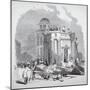 Demolition of the monument to George IV, King's Cross, London, 1845-Anon-Mounted Giclee Print