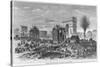 Demolition of the Paris Barriers, Arc de Triomphe and Place de L'Etoile-Felix Thorigny-Stretched Canvas