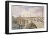 Demolition Work Being Carried Out on Blackfriars Bridge, 1864-George Maund-Framed Giclee Print