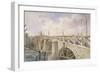 Demolition Work Being Carried Out on Blackfriars Bridge, 1864-George Maund-Framed Giclee Print