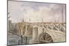 Demolition Work Being Carried Out on Blackfriars Bridge, 1864-George Maund-Mounted Giclee Print