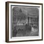 Demolition Work Being Carried Out on Blackfriars Bridge from the Surrey Shore, London, 1864-null-Framed Giclee Print