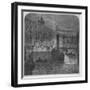 Demolition Work Being Carried Out on Blackfriars Bridge from the Surrey Shore, London, 1864-null-Framed Giclee Print