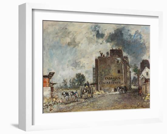 Demolition Work in Rue Des Francs-Bourgeois-Saint-Marcel, 1868-Johan Barthold Jongkind-Framed Giclee Print