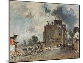 Demolition Work in Rue Des Francs-Bourgeois-Saint-Marcel, 1868-Johan Barthold Jongkind-Mounted Giclee Print