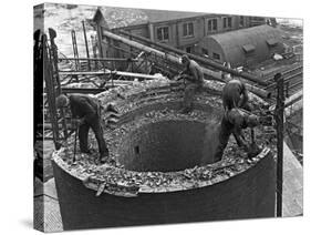 Demolition Work Manvers Main Colliery, Wath Upon Dearne, South Yorkshire, September 1956-Michael Walters-Stretched Canvas