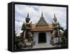 Demon Guardians, Statues in Front of Wat Arun (Temple of Dawn), Bangkok, Thailand, 17th Century-null-Framed Stretched Canvas