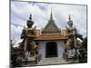 Demon Guardians, Statues in Front of Wat Arun (Temple of Dawn), Bangkok, Thailand, 17th Century-null-Mounted Giclee Print