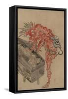 Demon, Possibly Ibaraki, Opening a Box, Early 19th C-null-Framed Stretched Canvas